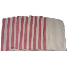 10 x 100% Cotton Red Stripe Professional Catering Heat Resistant Chefs Oven Cloths - GRADE A