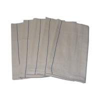 5 x 100% Cotton Blue Stripe Professional Catering Heat Resistant Chefs Oven Cloths - GRADE A