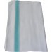 10 x 100% Cotton Green & White Herringbone Professional Catering Kitchen Cloths / Tea Towels - GRADE A